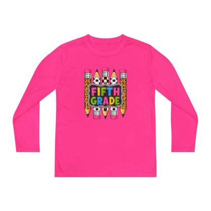 Fifth Grade Pencil Graphic Youth Long Sleeve Tee