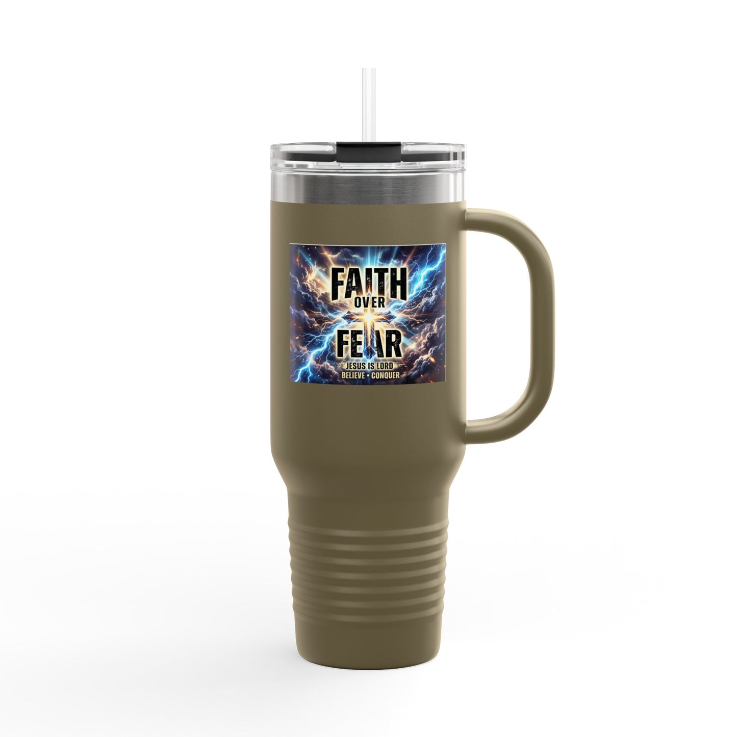 Faith Over Fear 40oz I Stainless Steel Tumbler