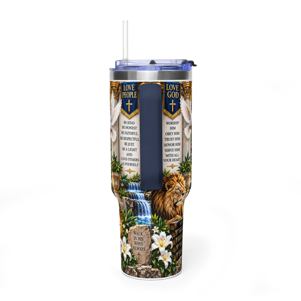 The Ten Commandments 40oz Vacuum Tumbler