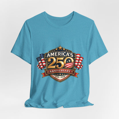 America's 250th Anniversary T-Shirt – 1776–2026 Patriotic USA Flag Tee