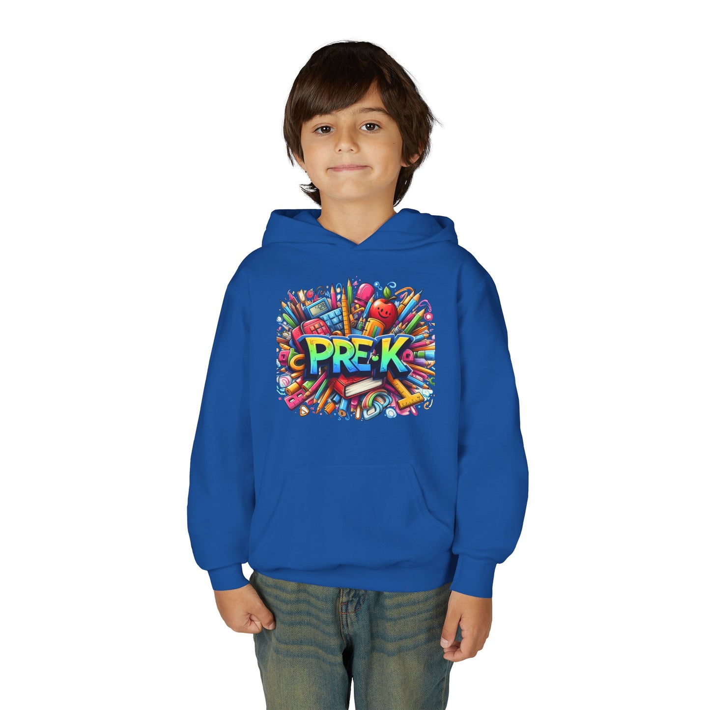 Pre-K Kids Hoodie — Colorful Back-to-School Preschool Sweatshirt