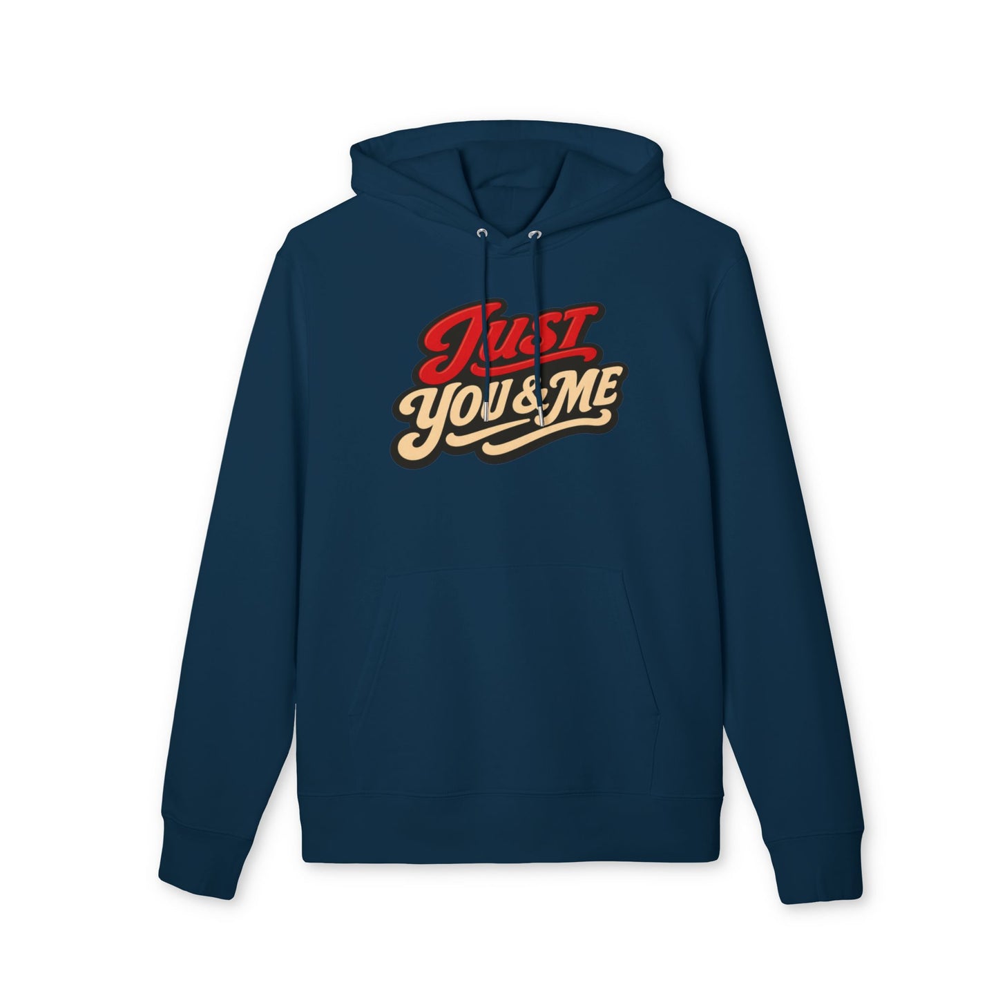 Just You & Me Hoodie — Retro Script Couples Pullover