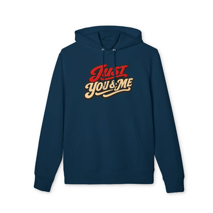 Just You & Me Hoodie — Retro Script Couples Pullover