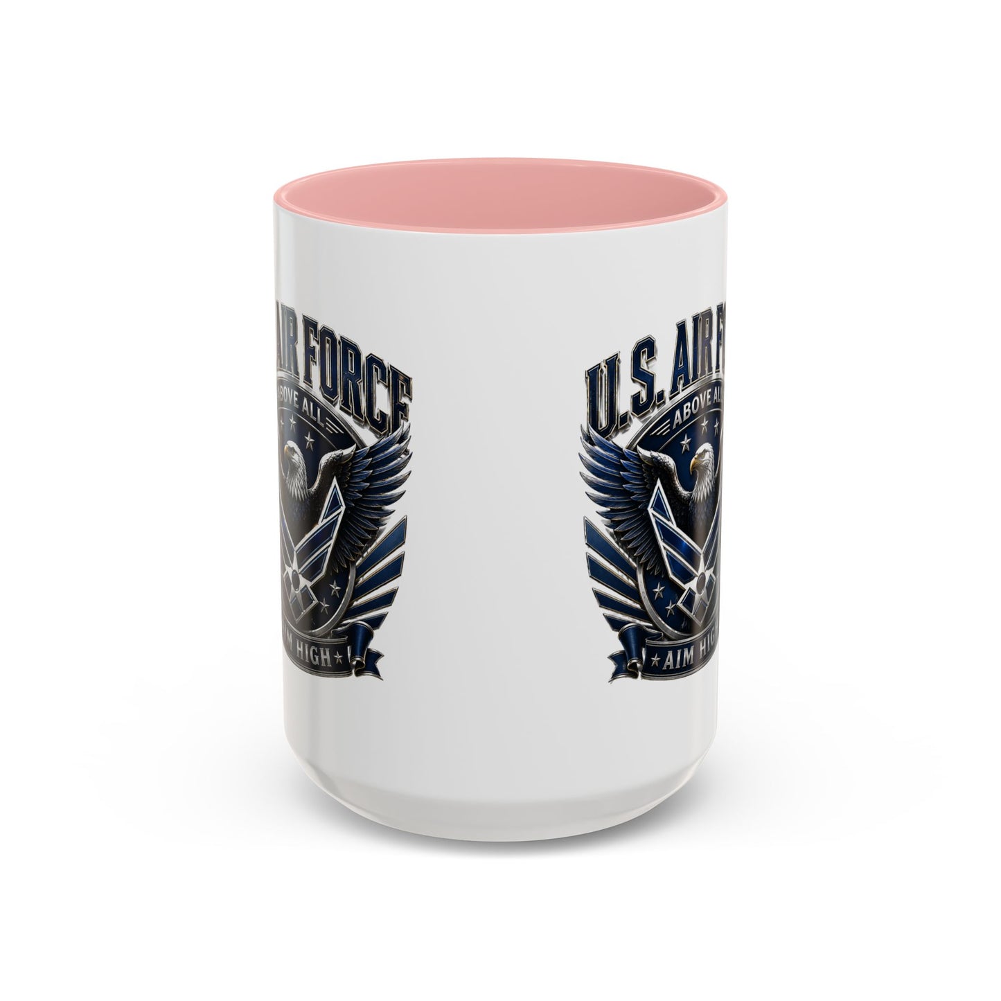 U.S. Air Force Eagle Coffee Mug – "Aim High" Accent Ceramic Mug (11/15oz)