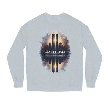Never Forget Memorial Sweatshirt — 9/11 Tribute Crewneck