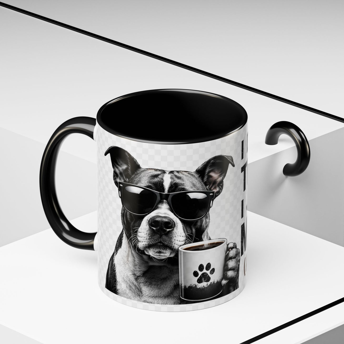 Dog Lover Coffee Mug — "I Don't Need Therapy I Just Need My Dog (And Coffee)" Accent Mug