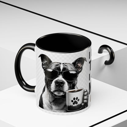 Dog Lover Coffee Mug — "I Don't Need Therapy I Just Need My Dog (And Coffee)" Accent Mug