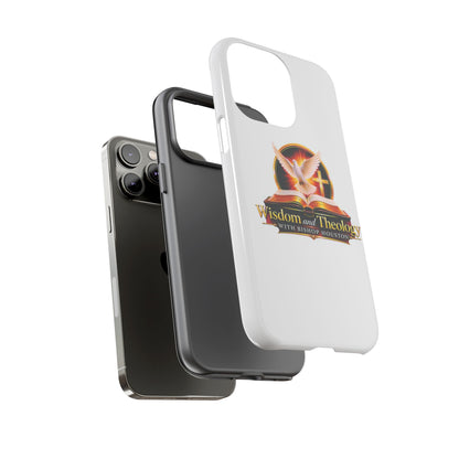 Wisdom and Theology Phone Case — Christian Dove & Cross Protective Tough Case