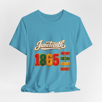 Juneteenth 1865 Tee — History • Culture • Excellence • Respect T-Shirt