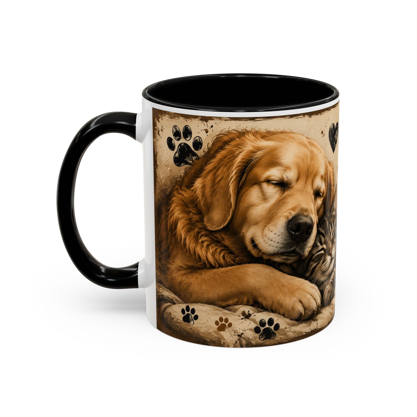 Coffee Mug – "A House Is Not A Home Without Paws" Pet Lover Accent Mug