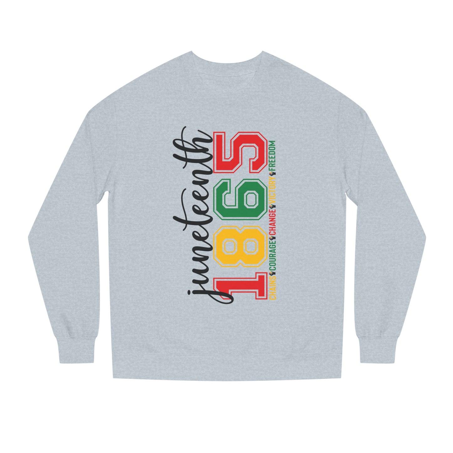 Juneteenth 1865 Crewneck Sweatshirt – Black History Celebration Pullover