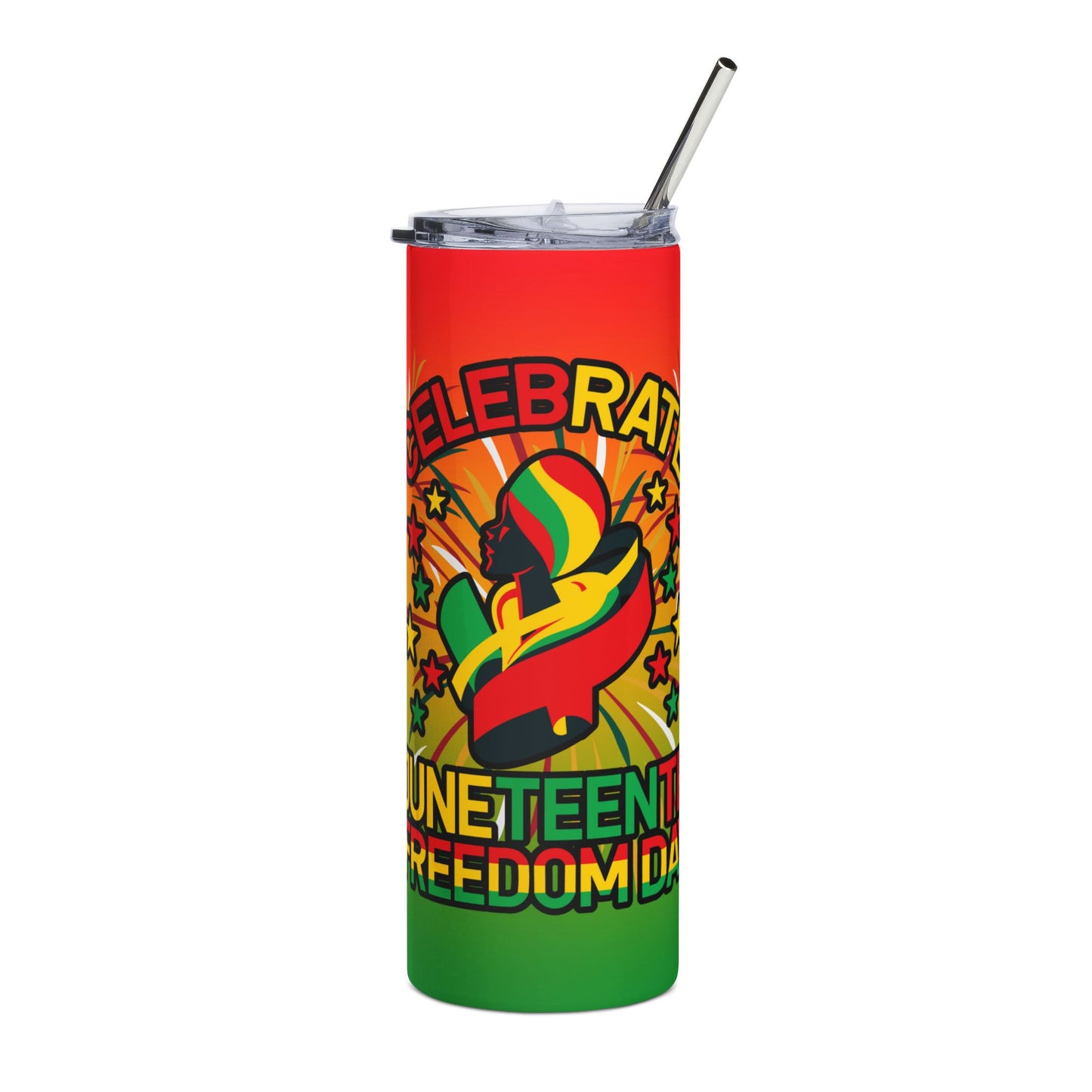 Juneteenth Celebration Stainless Steel Tumbler — 20oz Freedom Day Travel Cup
