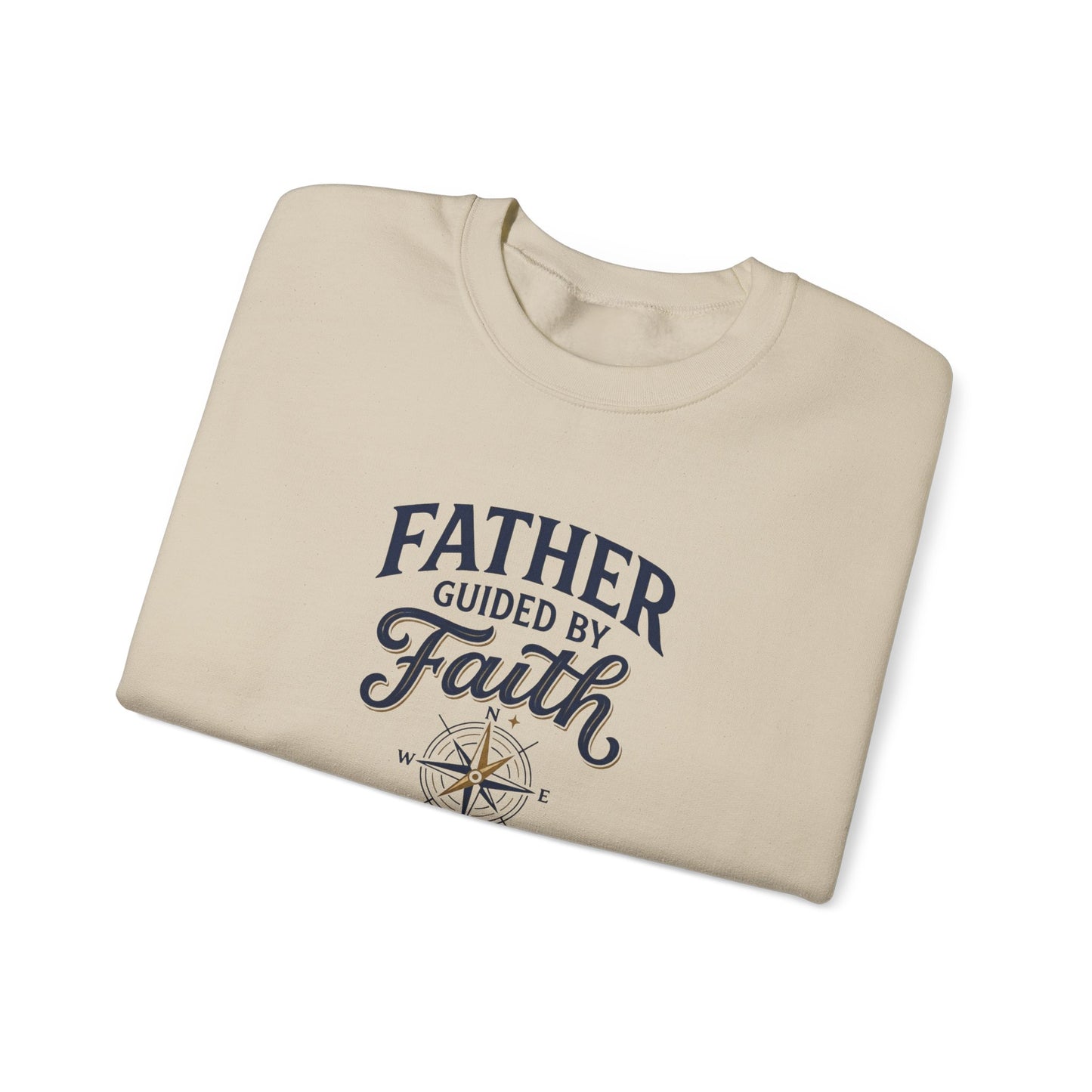 Father Guided By Faith Crewneck Sweatshirt