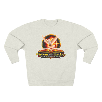 Wisdom & Theology Sweatshirt — Dove, Bible & Cross Christian Crewneck