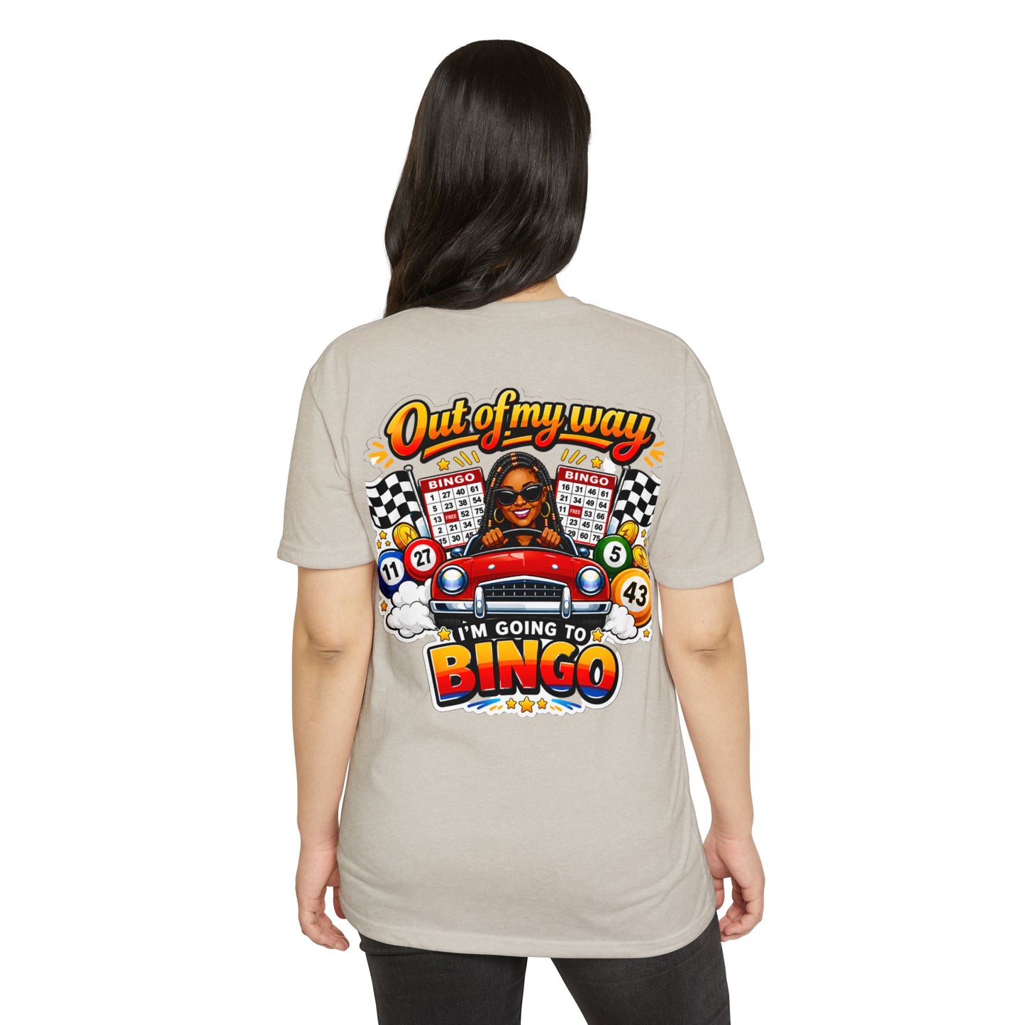 Bingo Driver T-Shirt — "Out of My Way I'm Going to Bingo" Retro Graphic Tee
