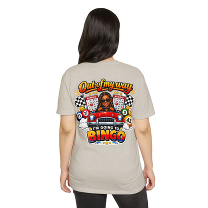 Bingo Driver T-Shirt — "Out of My Way I'm Going to Bingo" Retro Graphic Tee