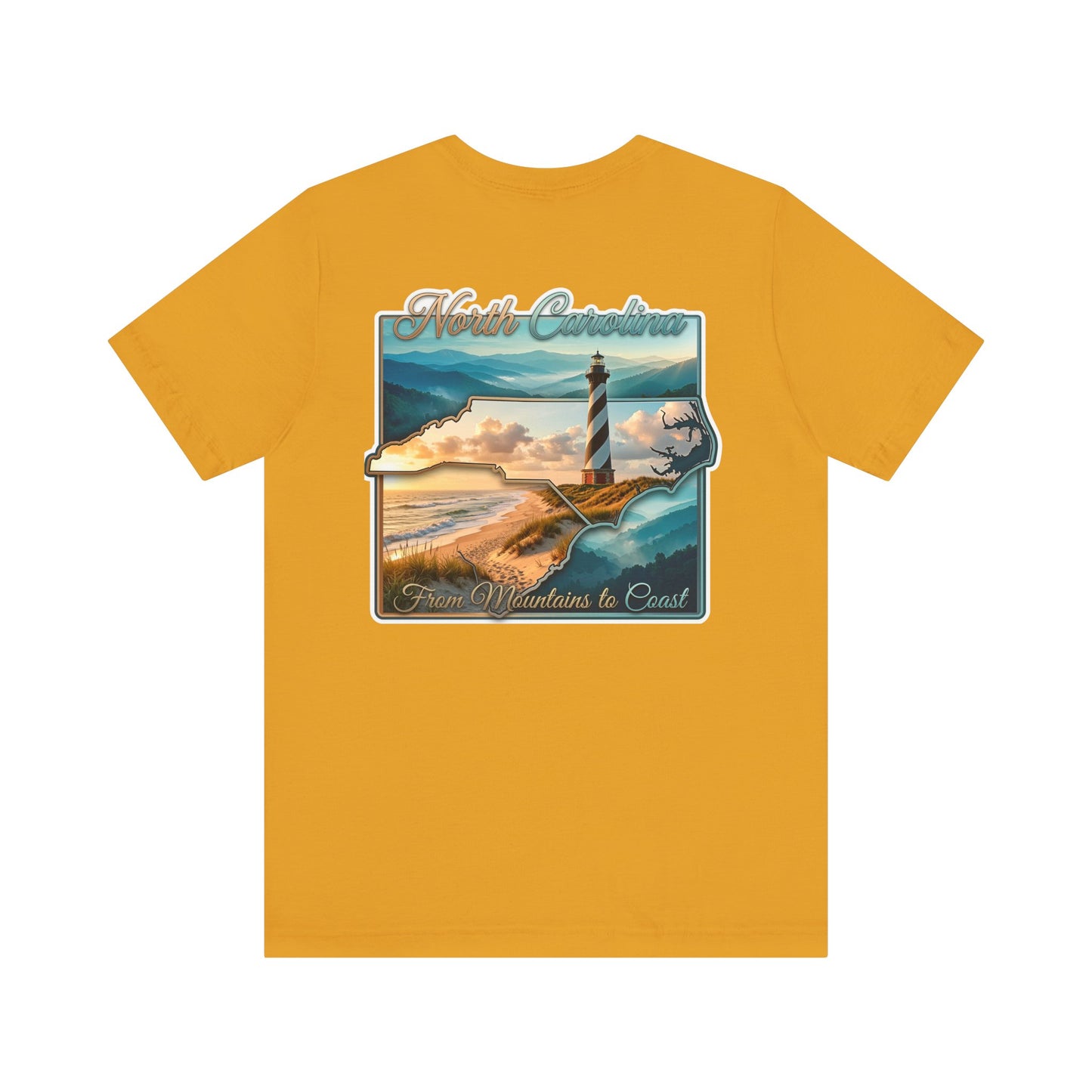North Carolina Lighthouse Tee — From Mountains to Coast Scenic T-Shirt