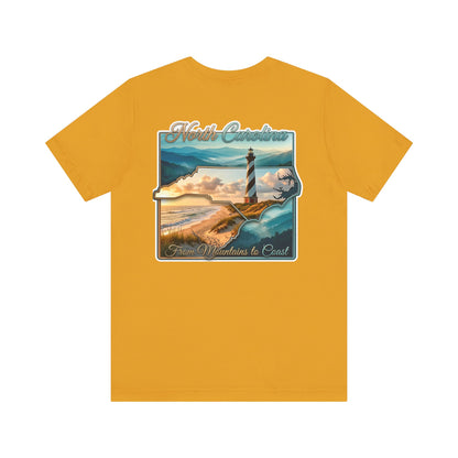 North Carolina Lighthouse Tee — From Mountains to Coast Scenic T-Shirt