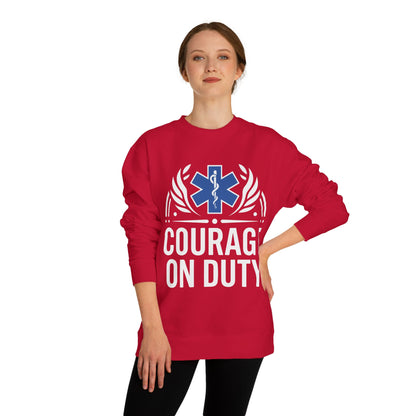 Courage On Duty EMS Sweatshirt – Paramedic & EMT Tribute Crewneck