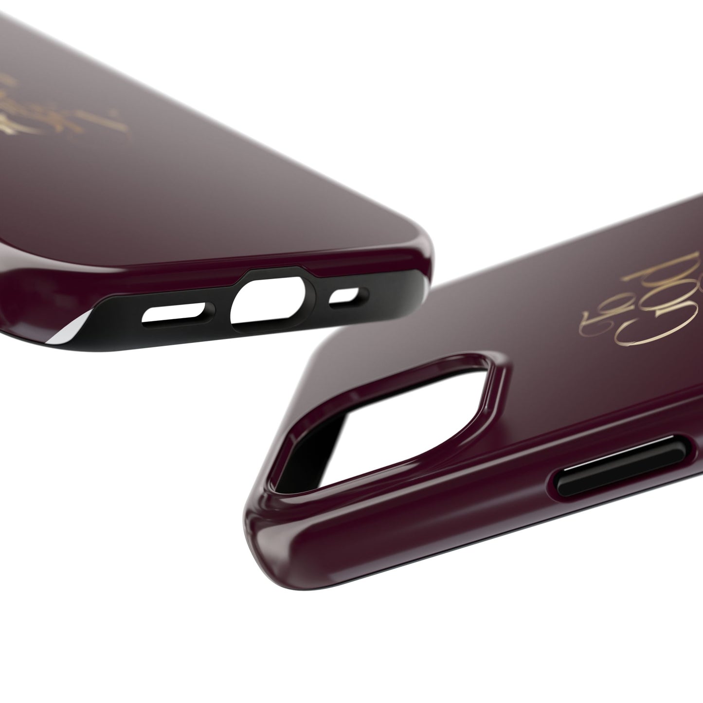 To God Be The Glory Tough Phone Case — Burgundy Gold Christian Scripture Cover