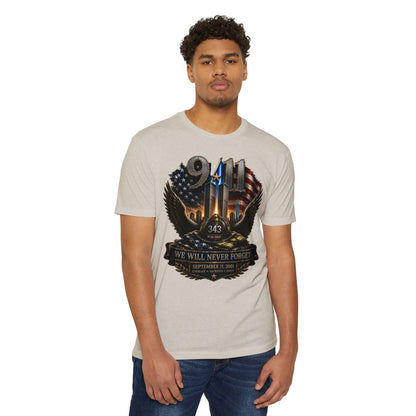 9/11 Memorial T-Shirt — "We Will Never Forget" Tribute Tee