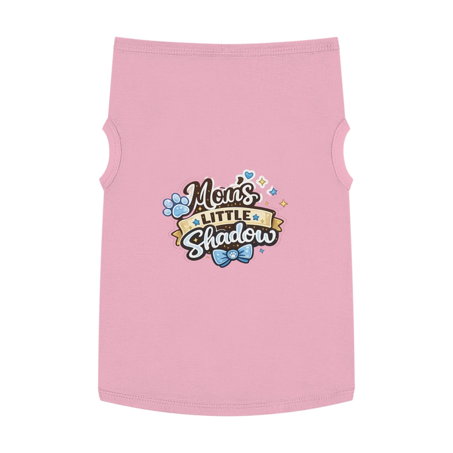 Mom's Little Shadow Pet Tank — Cute Paw Print Dog Shirt