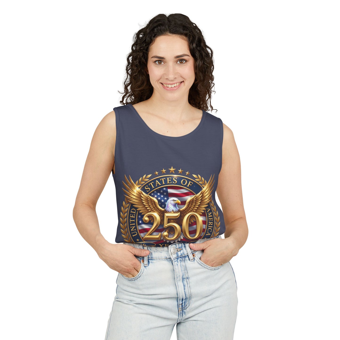 250 Years Anniversary Eagle Tank Top — United States Bicentennial Celebration Tee