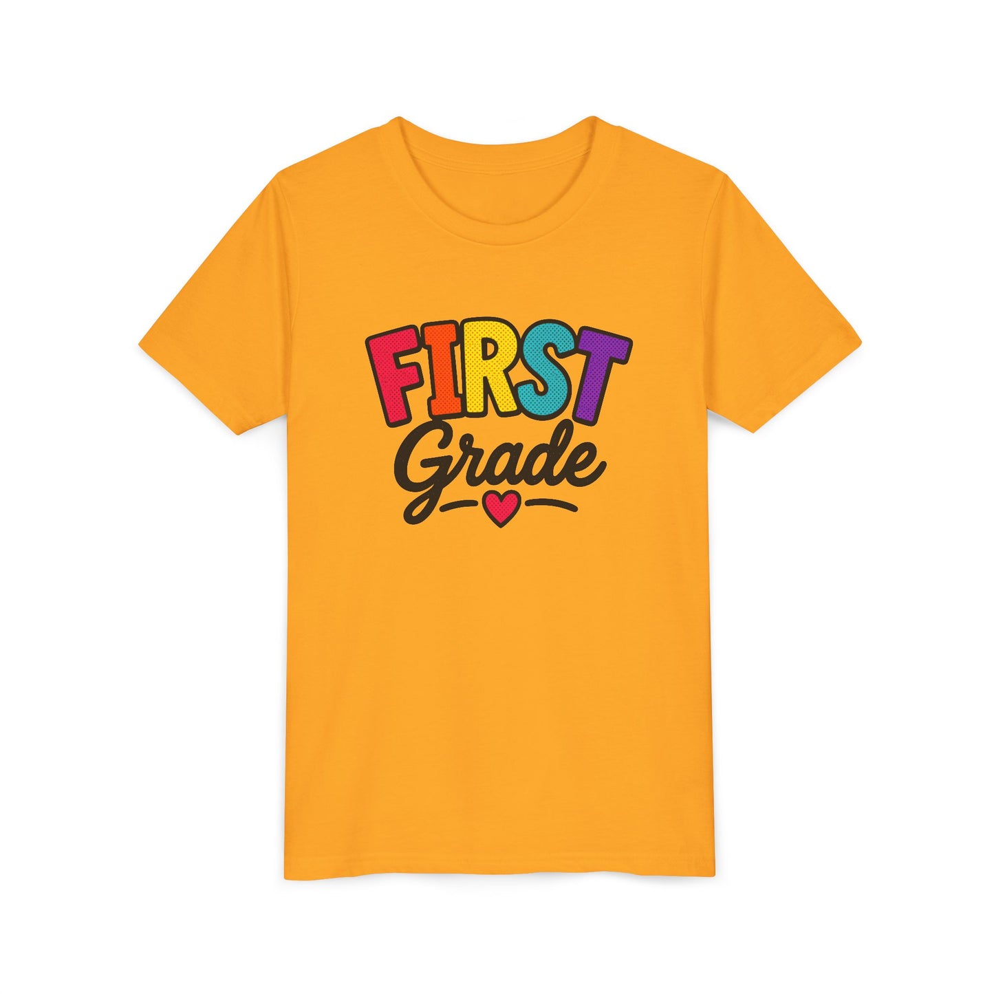 First Grade Youth T‑Shirt — Colorful Back-to-School Tee