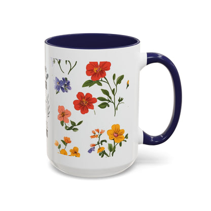 Floral "Her Love Is the Quiet Strength" Accent Coffee Mug — Inspirational Mother's Day Gift