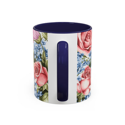 Mother's Day Butterfly Floral Coffee Mug – "Happy Mother's Day" Accent Mug (11/15 oz)