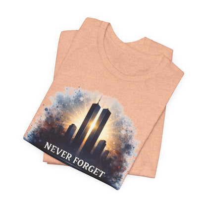 9/11 Never Forget Tee — World Trade Center Memorial Shirt