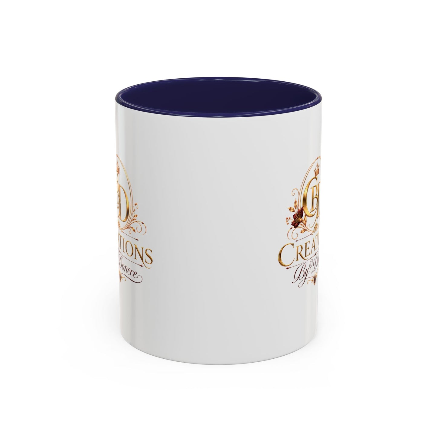 Accent Coffee Mug — Creations By Donece Logo Ceramic Mug (11/15 oz)