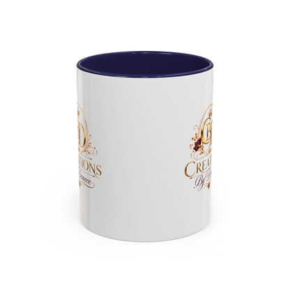 Accent Coffee Mug — Creations By Donece Logo Ceramic Mug (11/15 oz)
