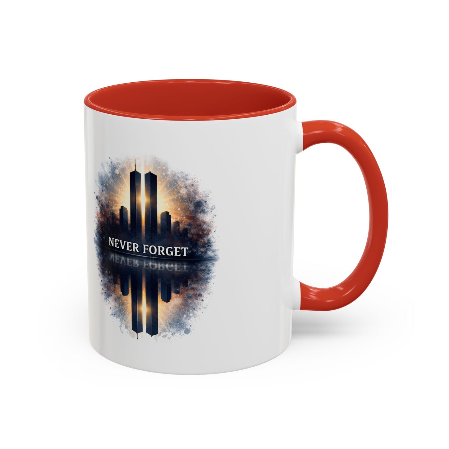Never Forget 9/11 Memorial Accent Coffee Mug (11/15oz)