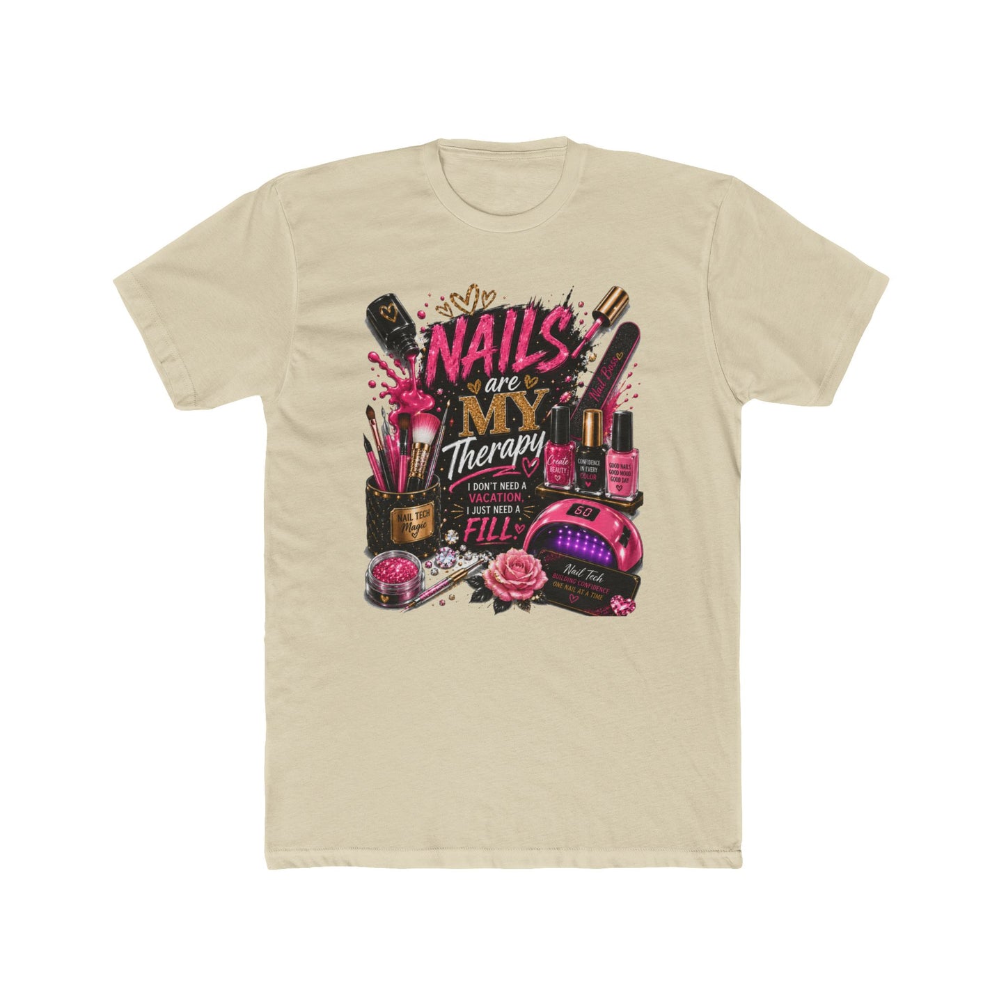 Nails Are My Therapy T-Shirt — Nail Tech & Manicurist Graphic Tee