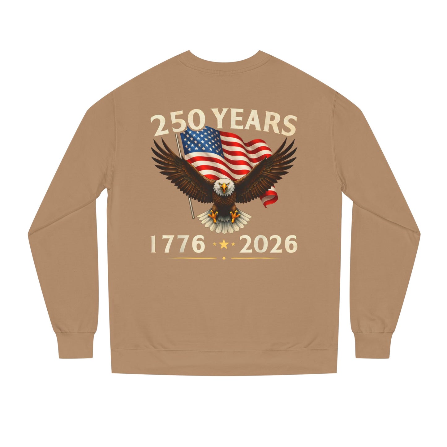 250 Years 1776–2026 Eagle Flag Crewneck Sweatshirt