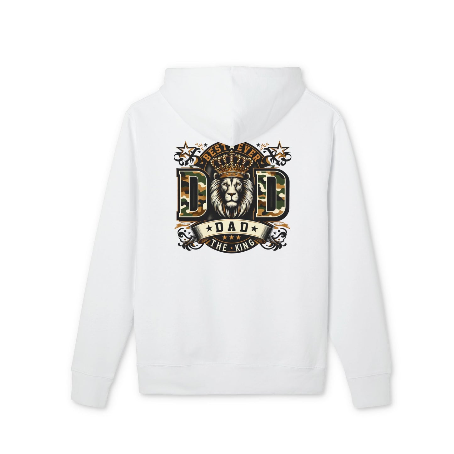 Dad The King Lion Hoodie — Father's Day Vintage Crest Sweatshirt