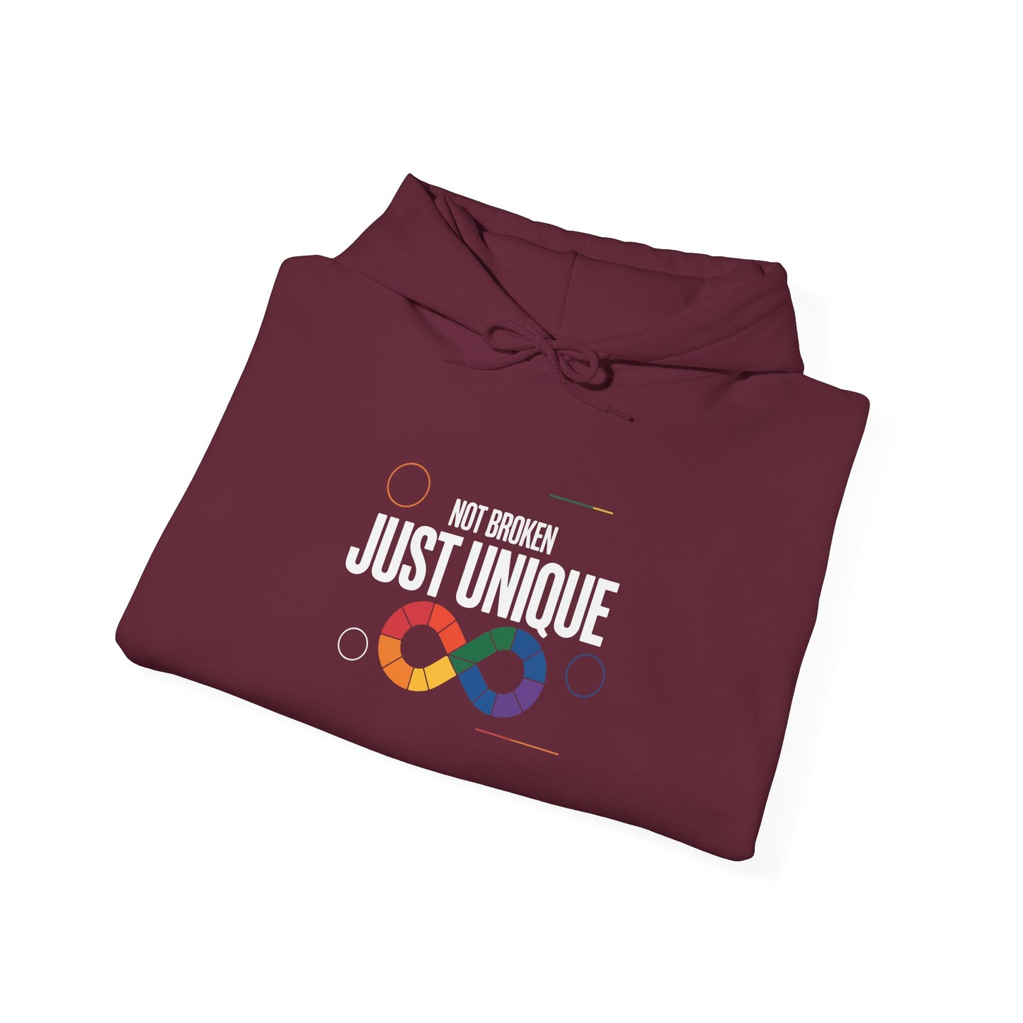 Not Broken Just Unique Hoodie