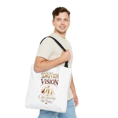 Driven by Vision Tote Bag — Branded BD Creations All-Over Print Tote