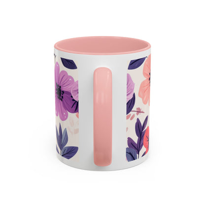 Mother Peace Floral Coffee Mug — "A quiet light, a guiding hand..." Memorial Tribute Mug