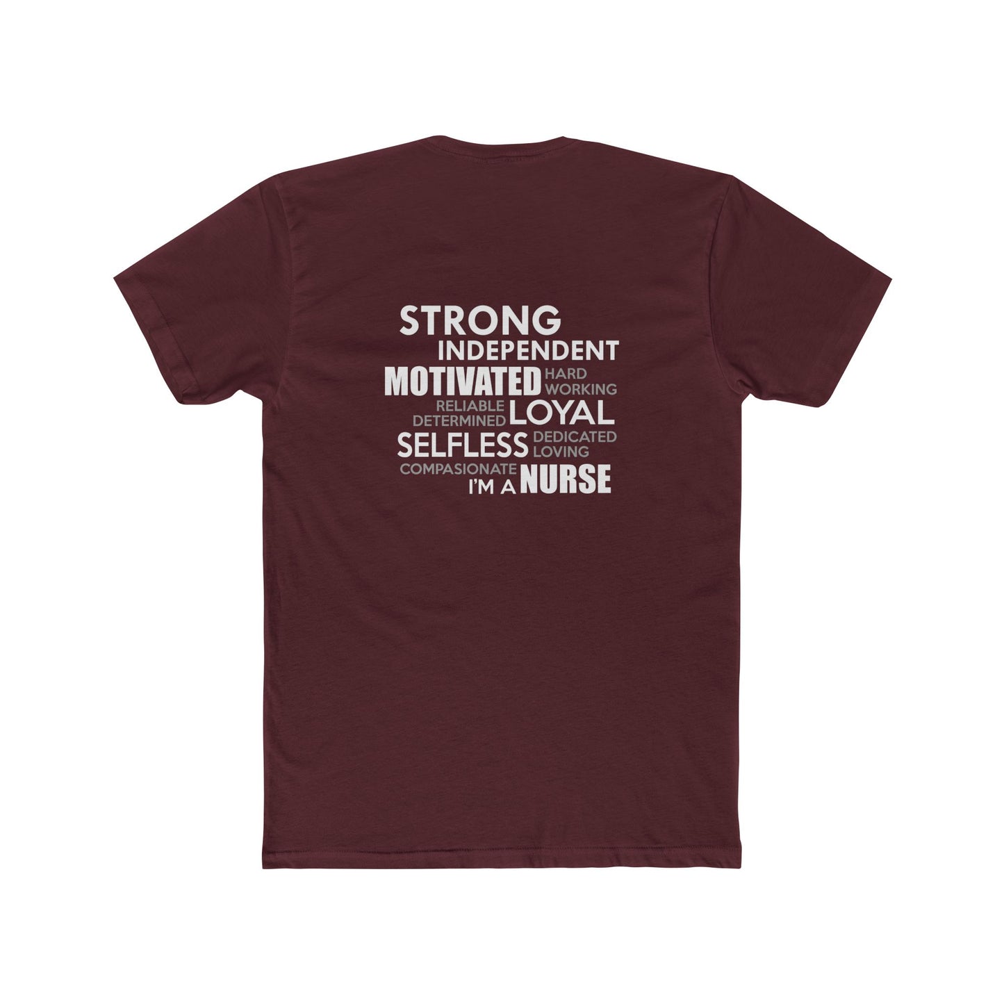 Nurse Word Cloud Tee — "I'm a Nurse" Inspirational Graphic T-Shirt