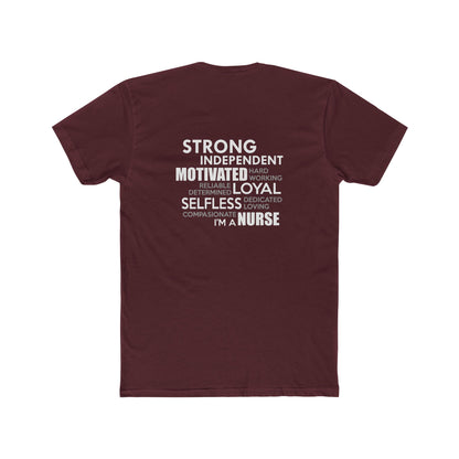 Nurse Word Cloud Tee — "I'm a Nurse" Inspirational Graphic T-Shirt