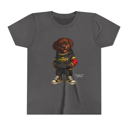 Youth Tee — Cute Rottweiler Puppy in 'Legacy' Hoodie Kids T‑Shirt