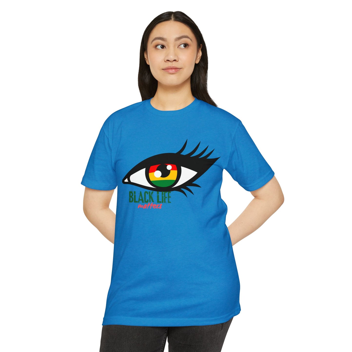 Black Life Matters Eye T-Shirt — Afrocentric RBG Pride Graphic Tee