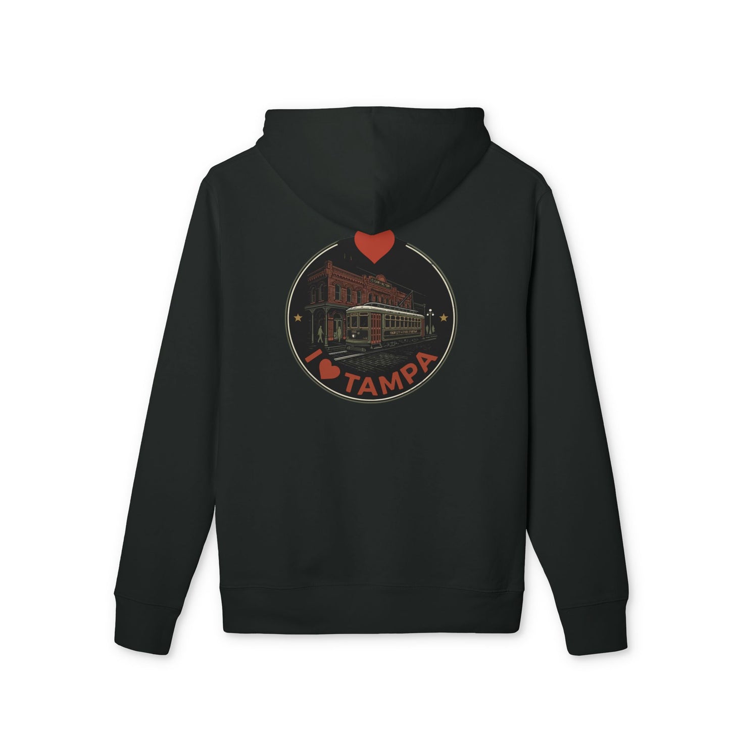 I Heart Tampa Hoodie — Vintage Streetcar Tampa Pullover