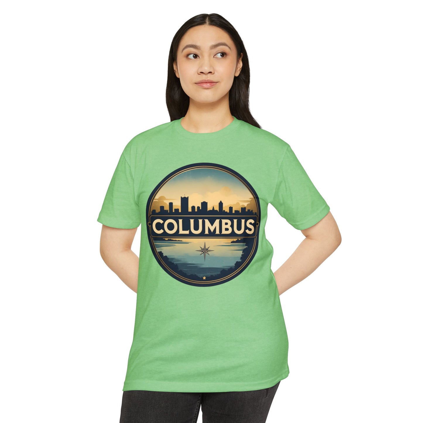 Columbus Skyline T-Shirt — Vintage Cityscape Tee