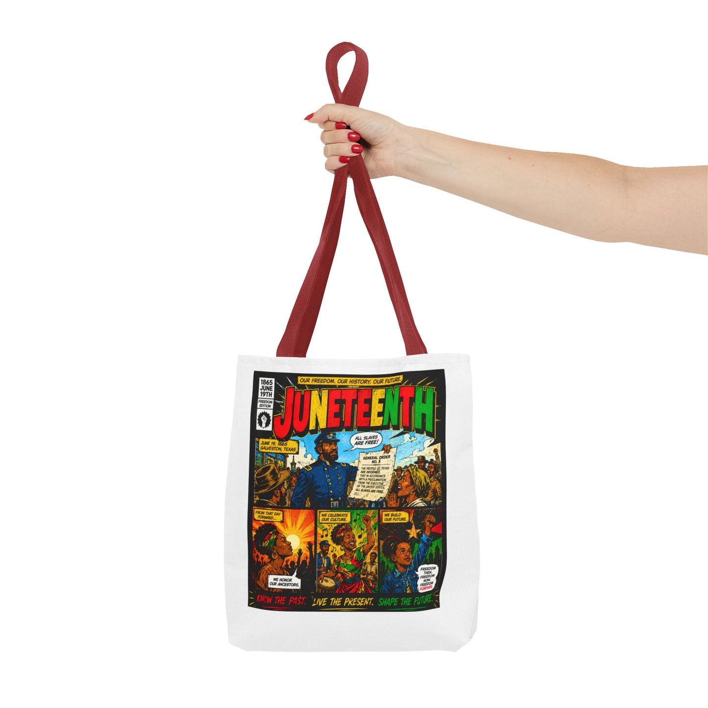 Juneteenth Comic Tote Bag — Vintage Panels Celebration Tote