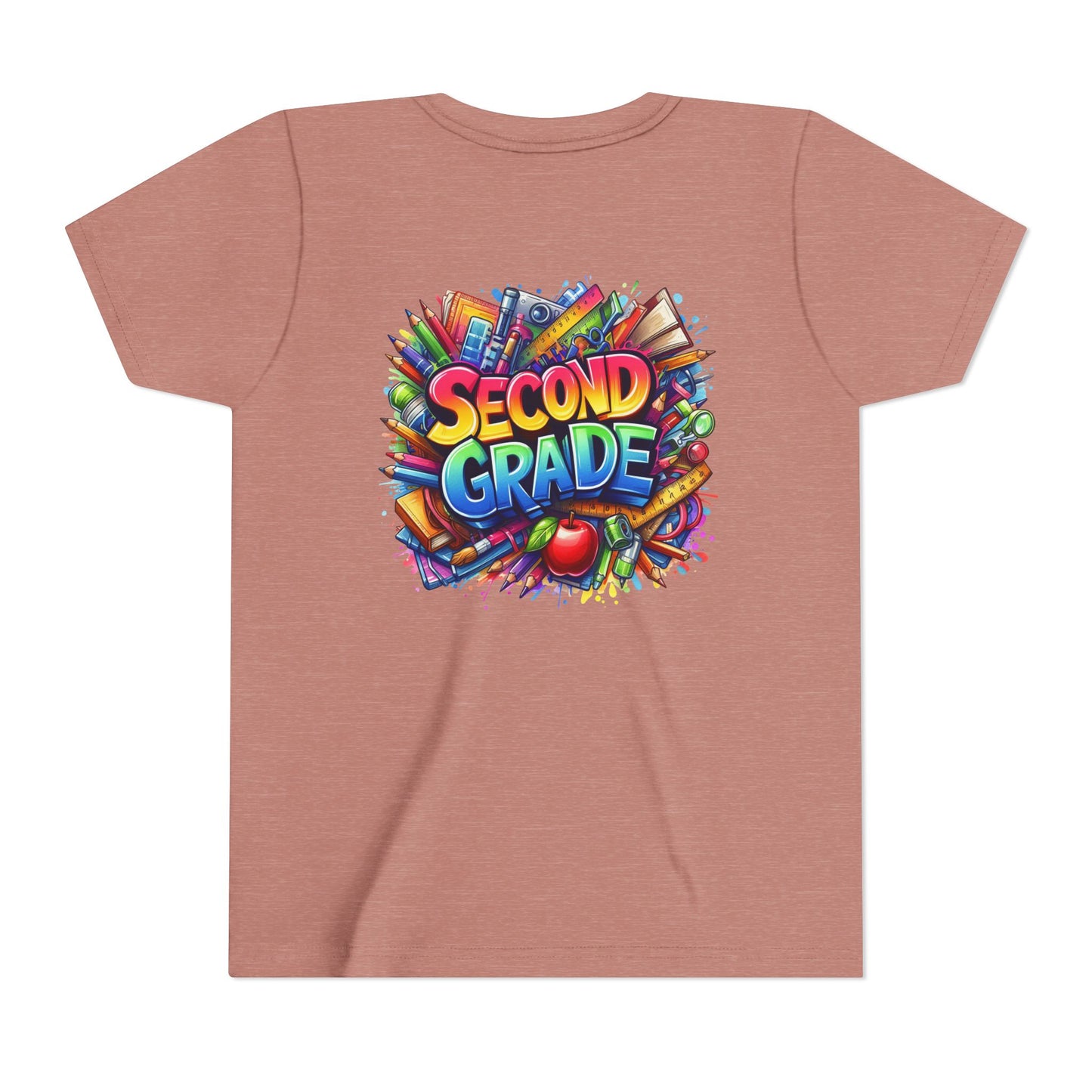 Second Grade Youth Tee — Colorful Back-to-School Kids T-Shirt