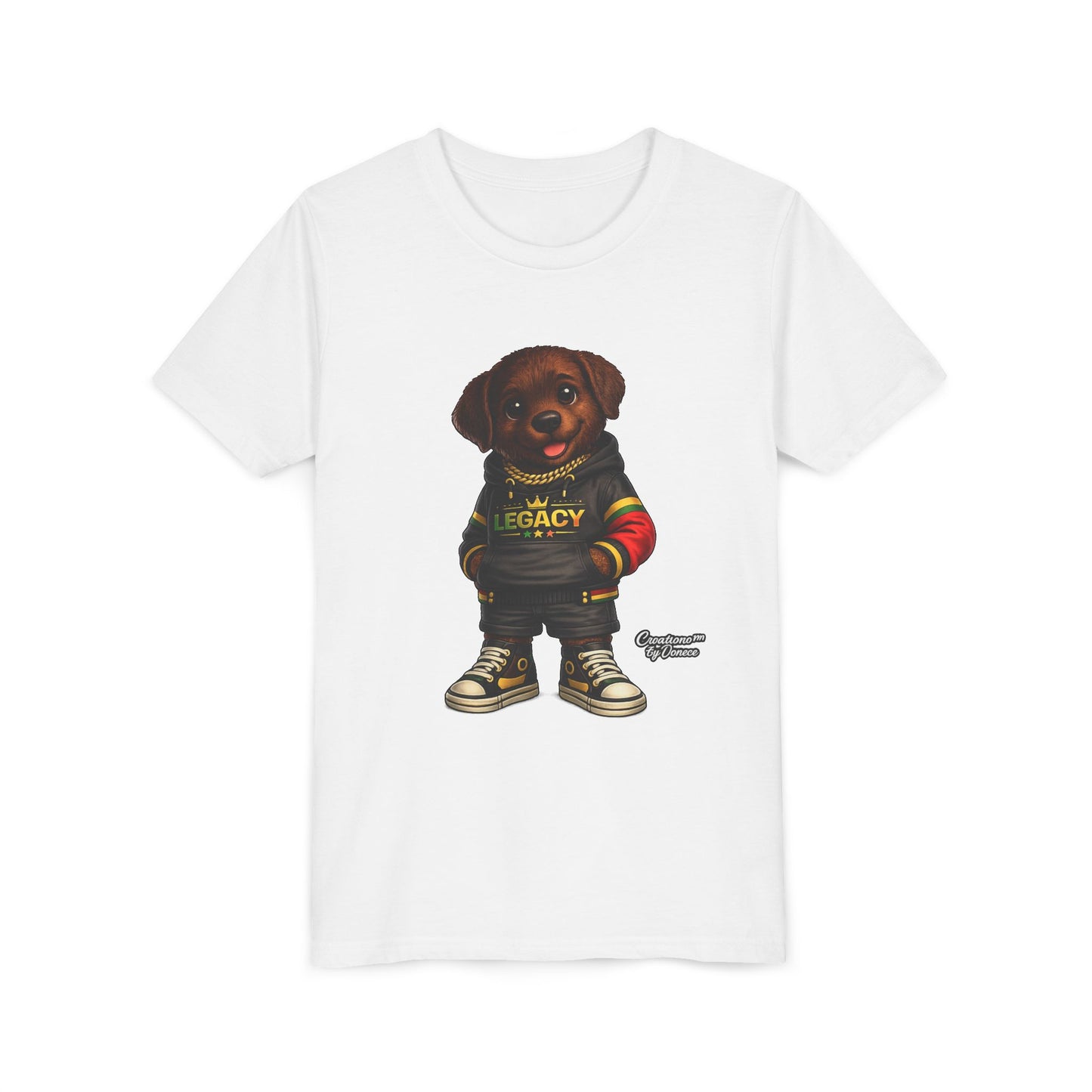 Youth Tee — Cute Rottweiler Puppy in 'Legacy' Hoodie Kids T‑Shirt