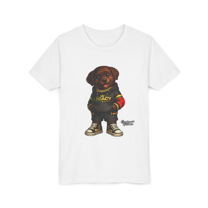 Youth Tee — Cute Rottweiler Puppy in 'Legacy' Hoodie Kids T‑Shirt